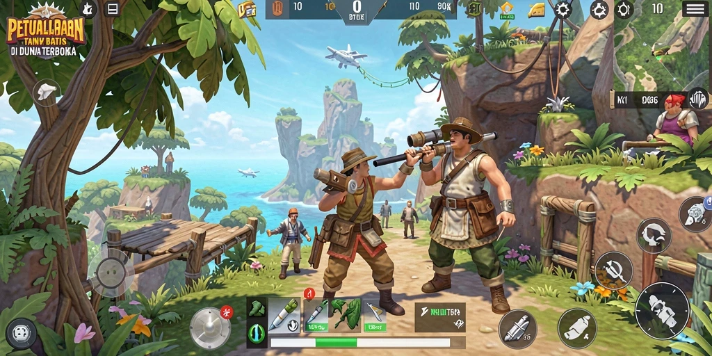 Tampilan gameplay menakjubkan dalam dunia terbuka 369ZK.