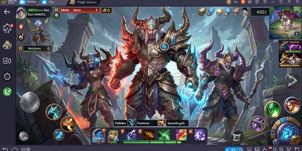 Tampilan gameplay menarik dari 68IDN di dunia MMORPG.