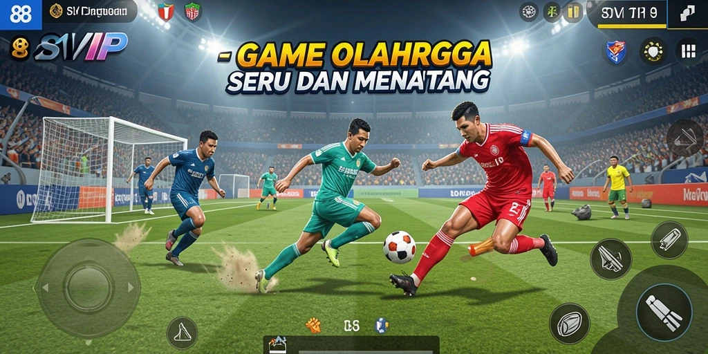 Screenshot gameplay 8SVIP dengan aksi nyata olahraga yang mendebarkan.