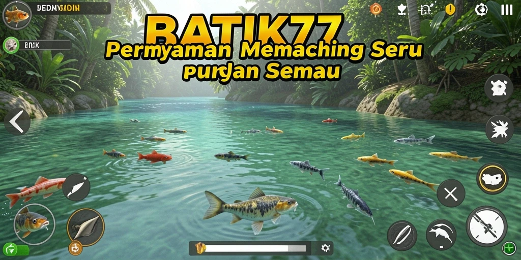 Tangkapan ikan besar dalam permainan BATIK77 dengan grafis menakjubkan.
