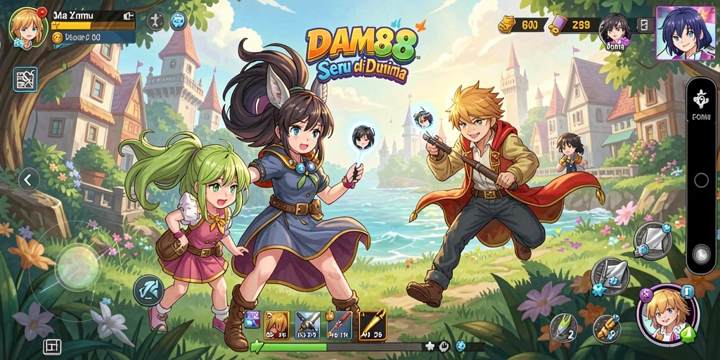 Screenshot gameplay DAM88 dengan karakter Anime yang menarik.