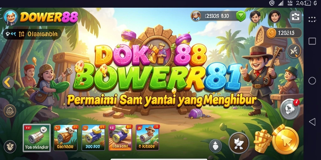 Screenshot gameplay DOWER88 yang menampilkan aksi santai dan seru.