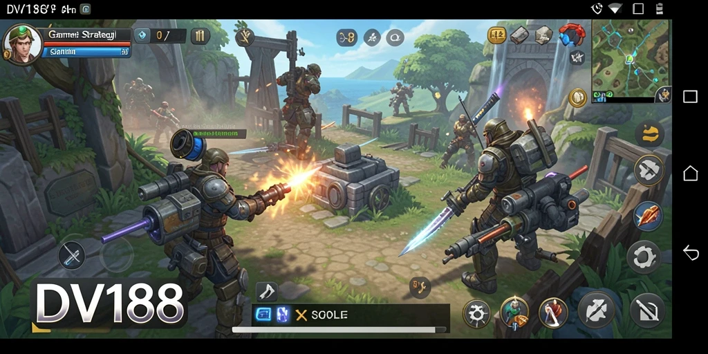 Tampilan gameplay menarik dari DV188 yang menunjukkan strategi SLG.