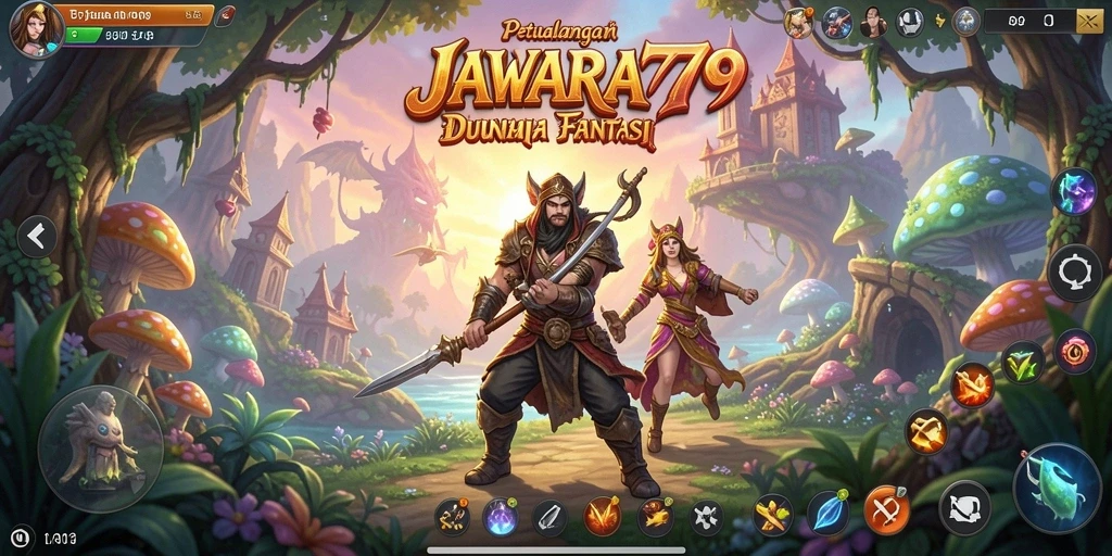 Gameplay menakjubkan dari JAWARA79 saat menjelajahi dunia fantasi.