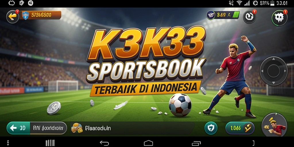 Tangkapan layar K3K3 yang menunjukkan gameplay taruhan olahraga yang menarik.