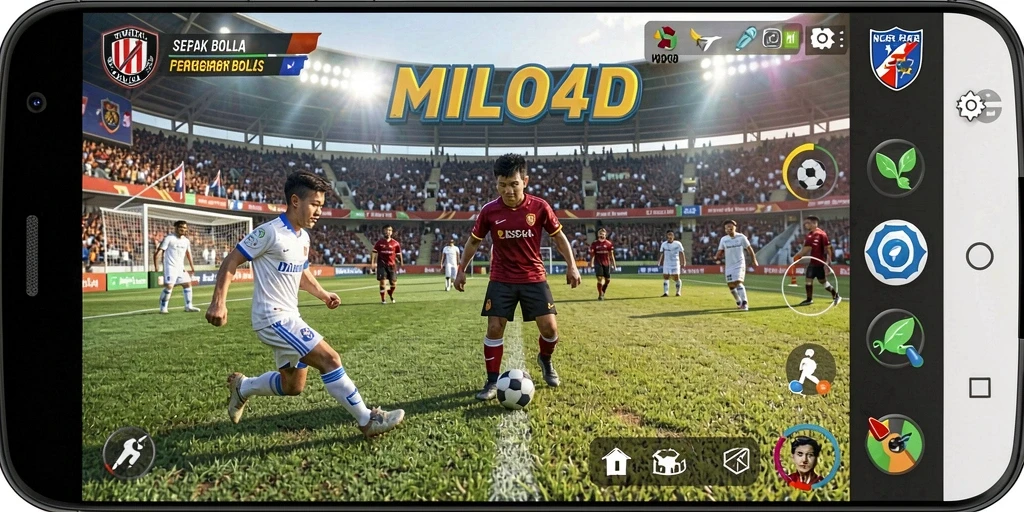 Tampilan gameplay intens dari MILO4D yang memukau.