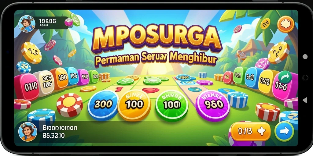 Tampilan gameplay MPOSURGA yang seru dan penuh warna.