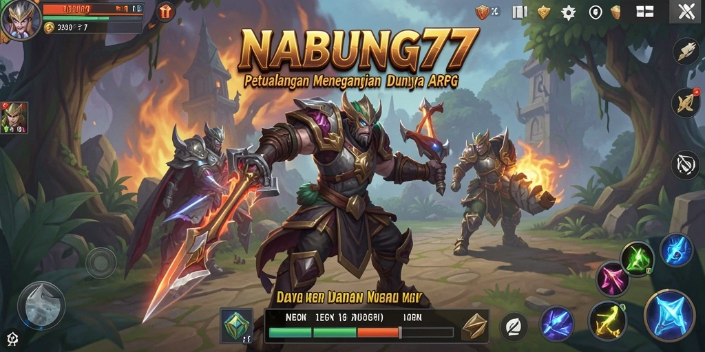 Tampilan menarik dari gameplay ARPG NABUNG77 yang menegangkan.