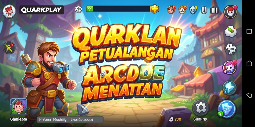 Tampilan menarik dari gameplay <strong>QUARKPLAY</strong> yang menggugah semangat permainan Arcade.