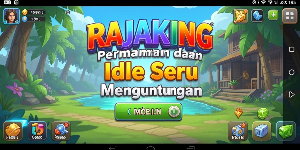 Tampilan gameplay <strong>RAJAKING</strong> yang menarik dengan elemen Idle.