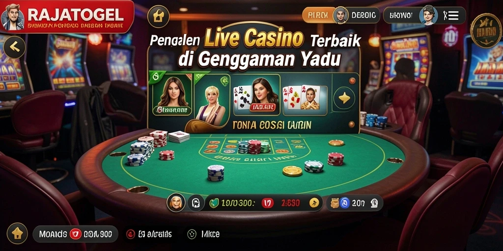 Tampilan gameplay Live Casino yang mengesankan di RAJATOGEL.