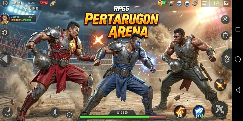 Tampilan gameplay RP55 yang intens dan mendebarkan.