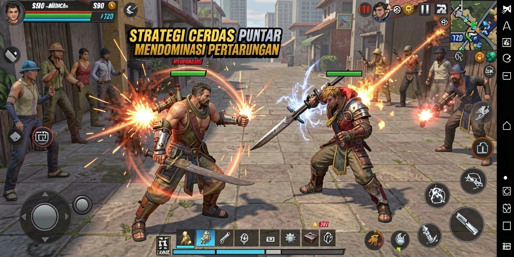 Screenshot S80 menampilkan pertempuran strategi yang seru dan mendebarkan.