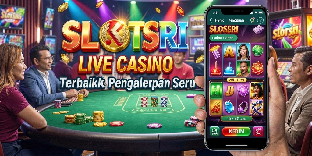 Menampilkan gameplay menarik SLOTSRI dengan dealer langsung dan grafis menawan.