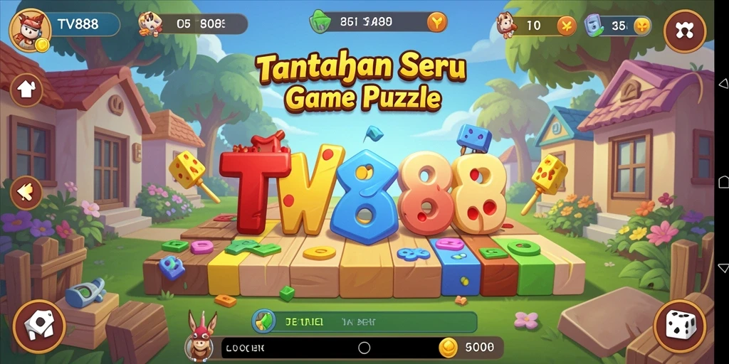 Tampilan gameplay TV888 yang menantang dan seru.